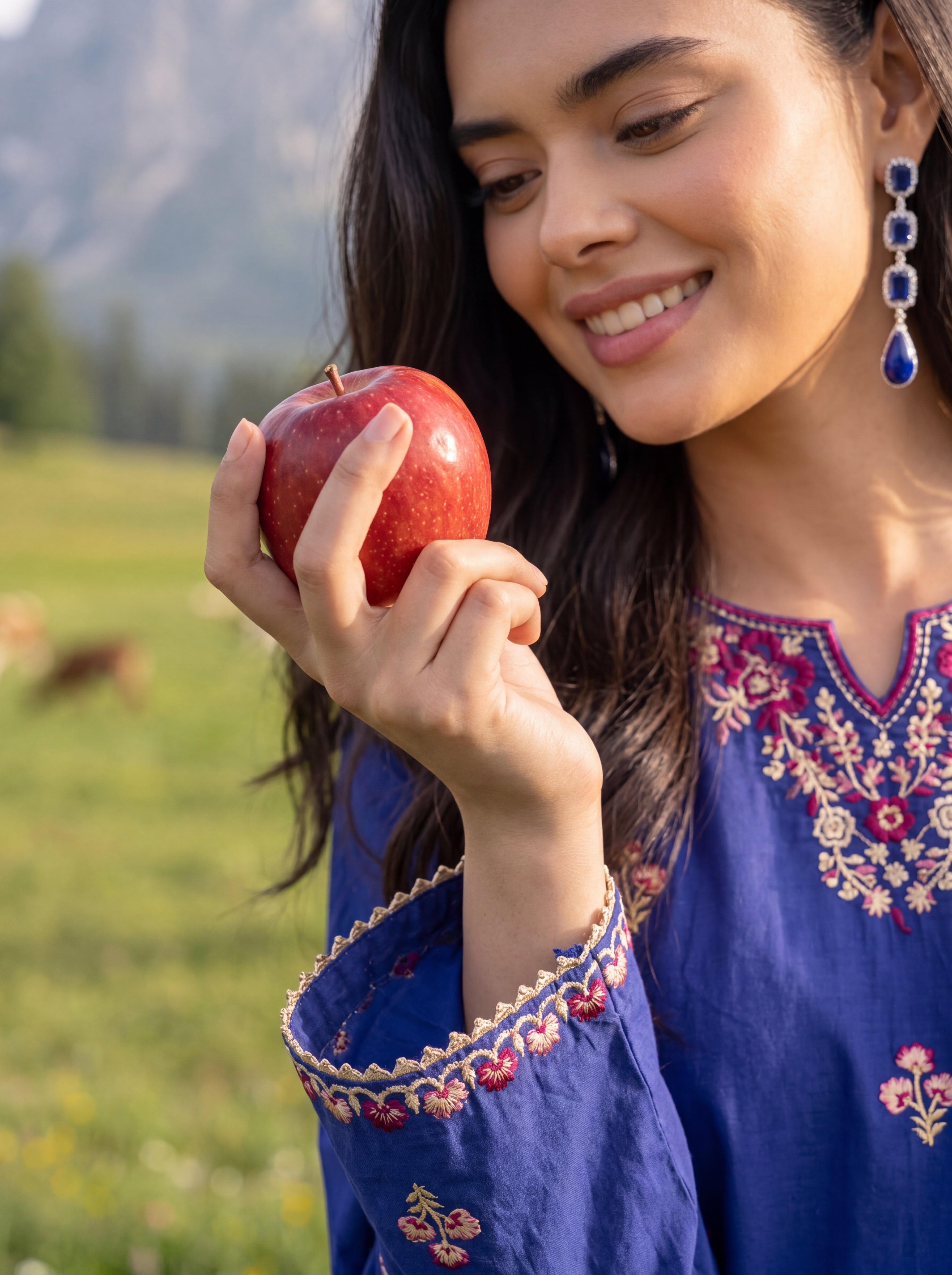 W25-134 2PC LAWN EMBROIDERED SHIRT WITH TROUSER.