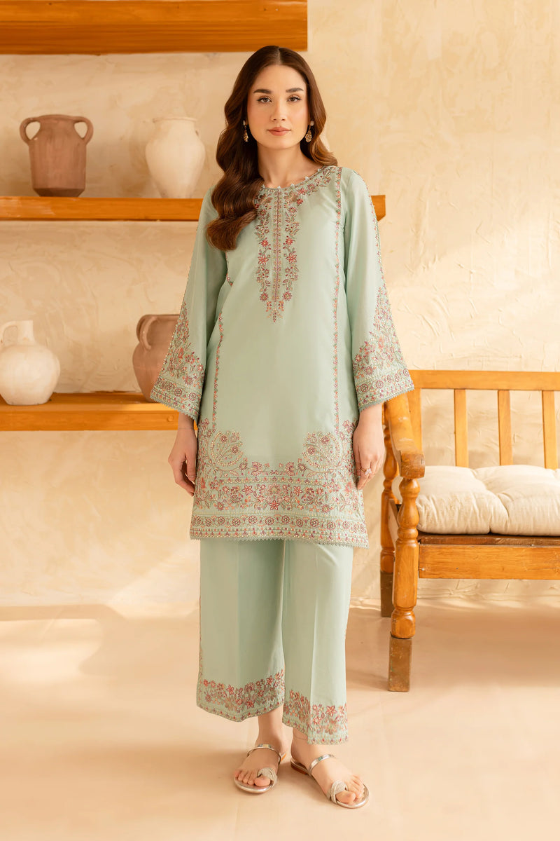 W-354 2Pc Deliya Embroidered Lawn Dress