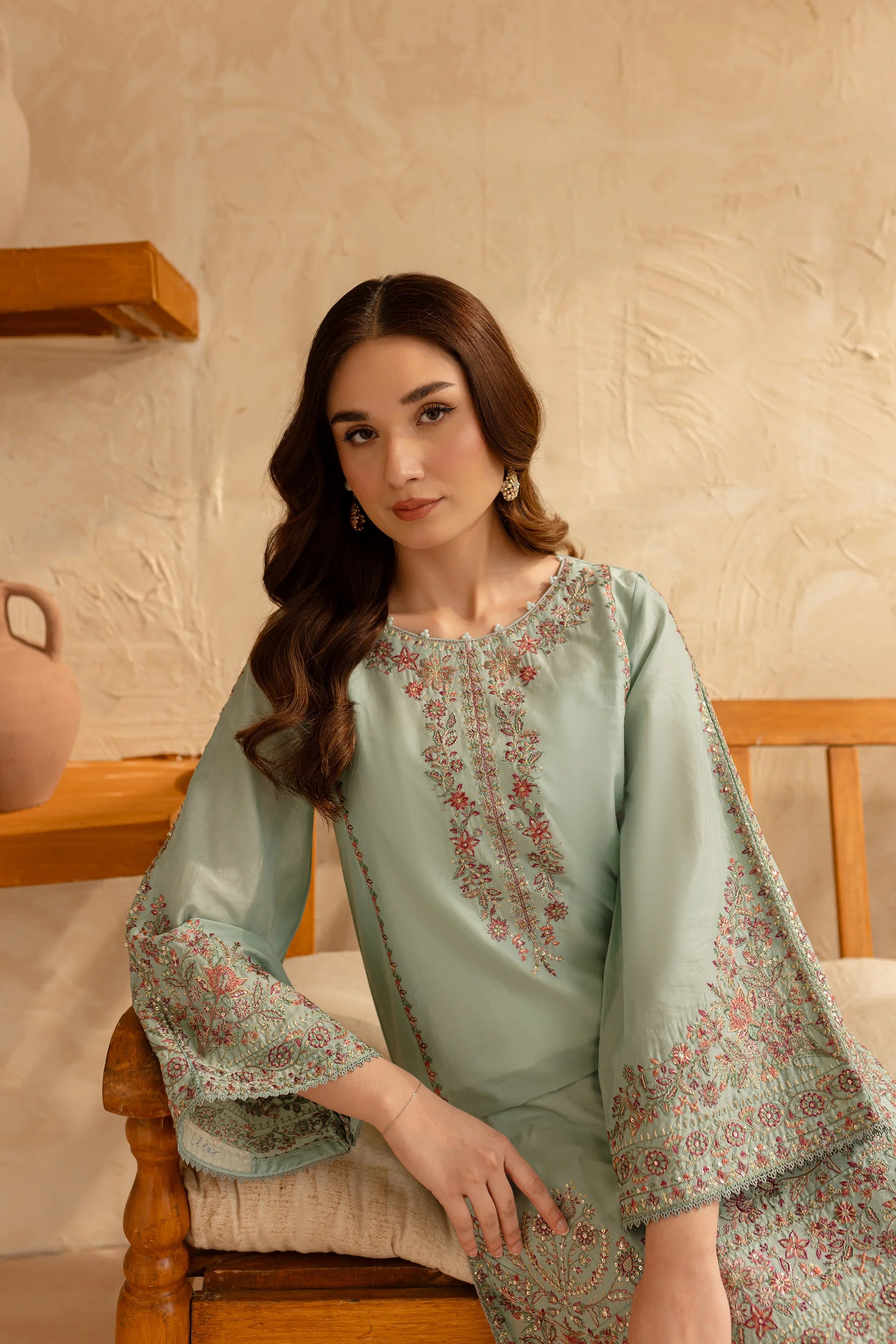 W-354 2Pc Deliya Embroidered Lawn Dress