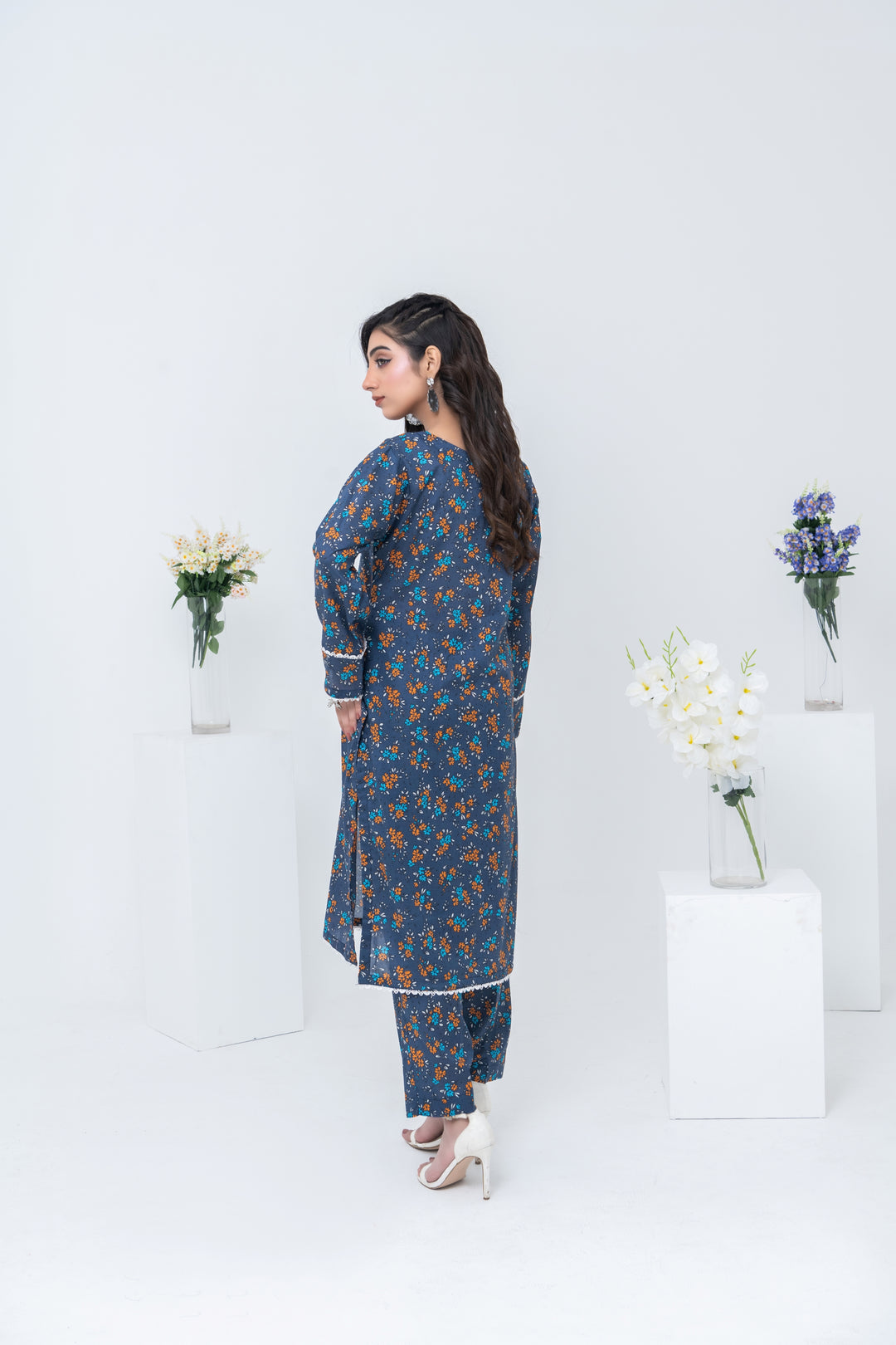 FWS24-207 2PCS SOFT LAWN PRINTED SHIRT WITH TROUSER