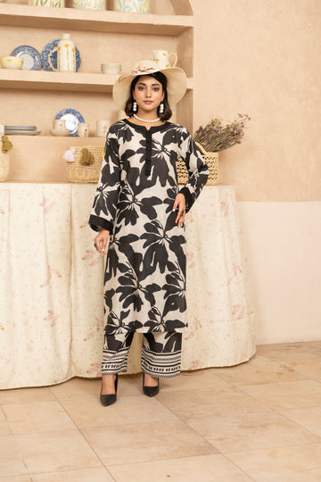 SS25-335 2PC Lawn Printed Shirt With Trouser