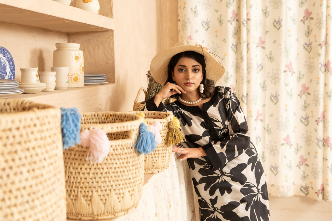 SS25-335 2PC Lawn Printed Shirt With Trouser