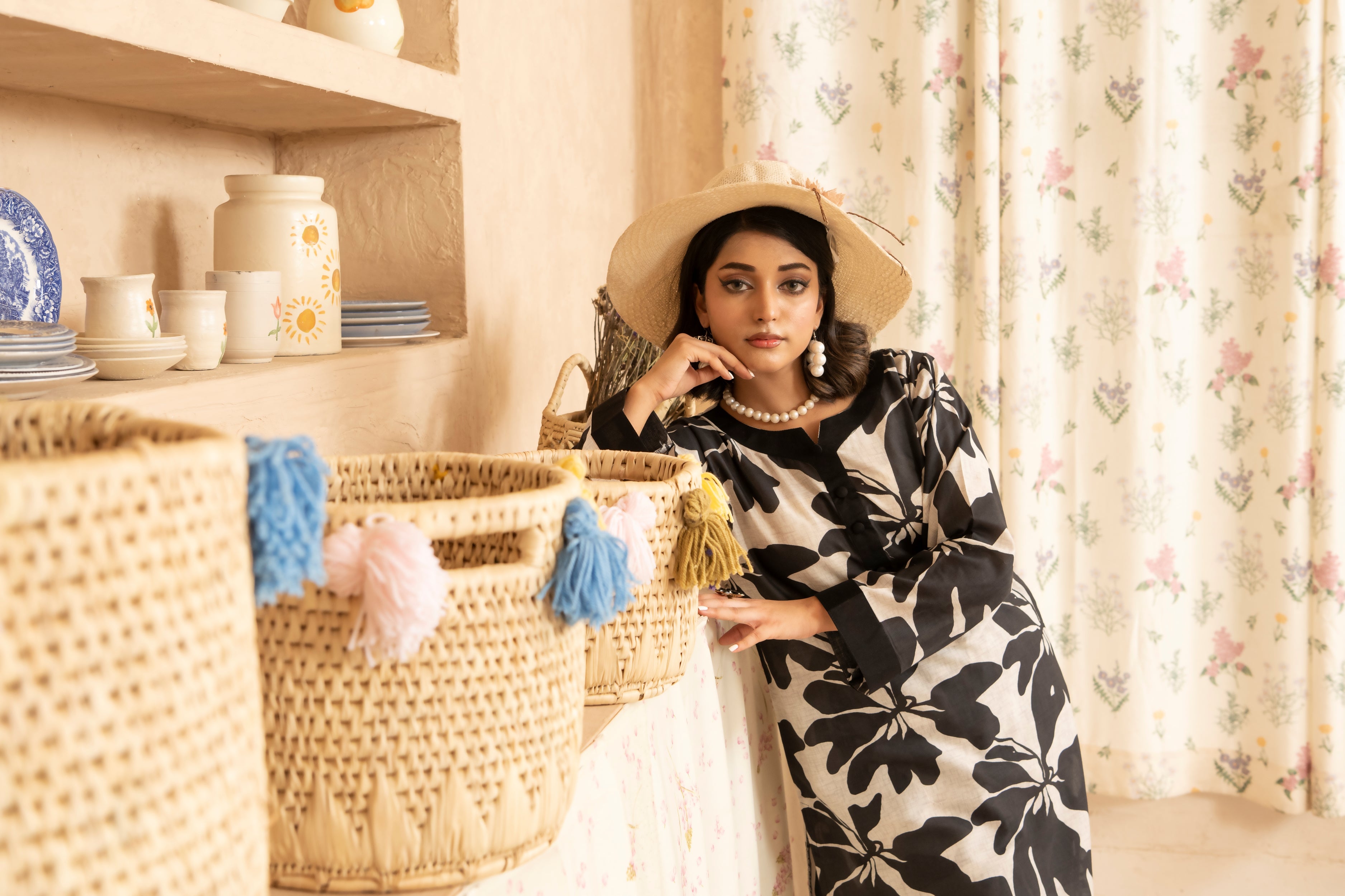 SS25-335 2PC Lawn Printed Shirt With Trouser