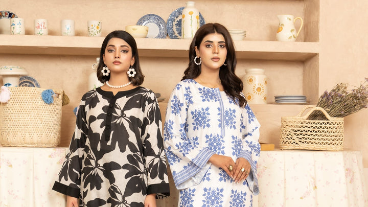 SS25-335 2PC Lawn Printed Shirt With Trouser