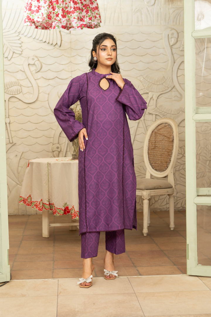 SS25-340 2PC Lawn Printed Shirt With Trouser