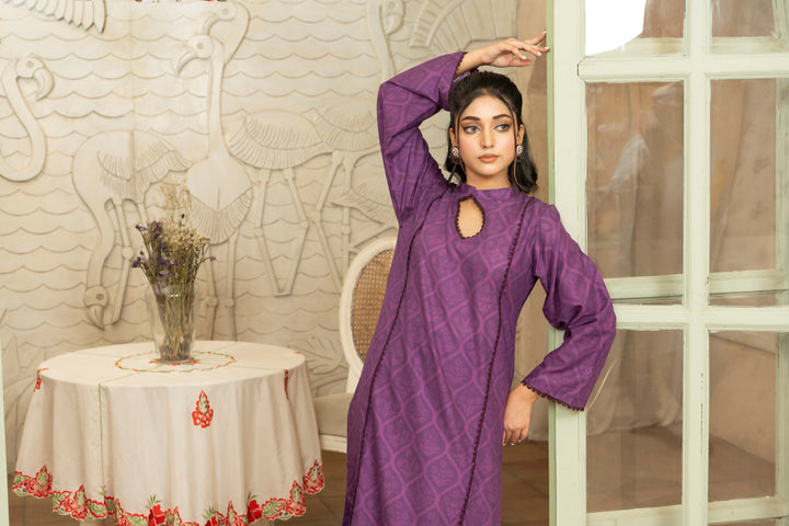 SS25-340 2PC Lawn Printed Shirt With Trouser