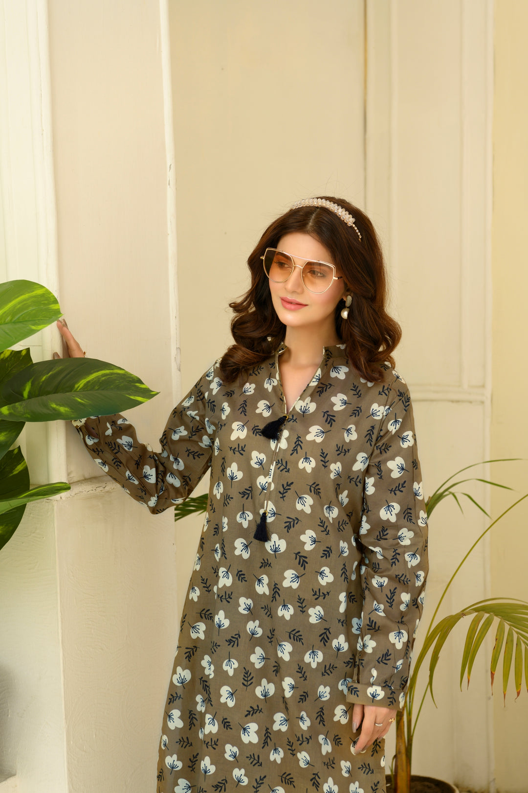 SS25-316 2PC Lawn Printed Shirt With Trouser