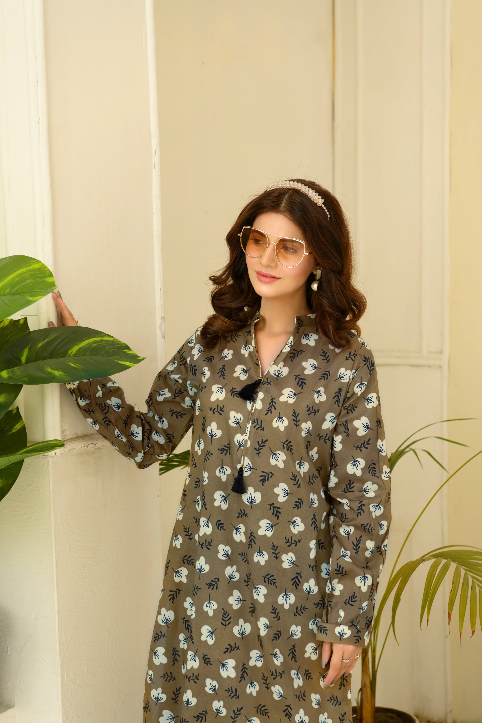 SS25-316 2PC Lawn Printed Shirt With Trouser