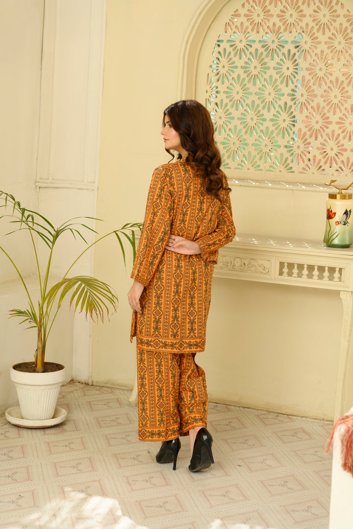 SS25-319 2PC Lawn Printed Shirt With Trouser