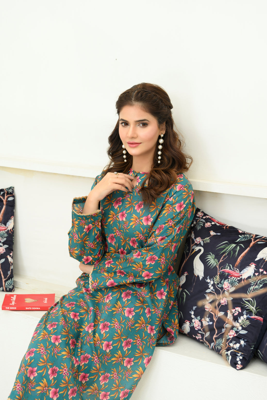 SS25-323 2PC Lawn Printed Shirt With Trouser
