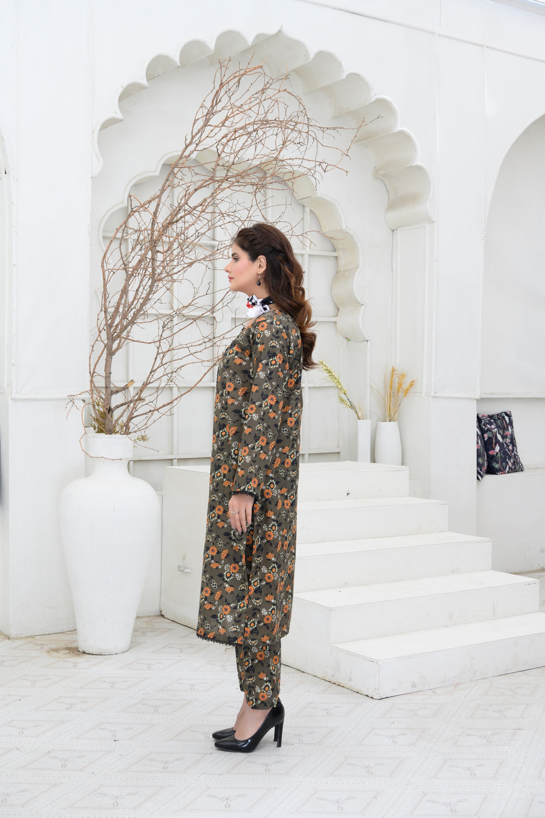 SS25-315 2PC Lawn Printed Shirt With Trouser