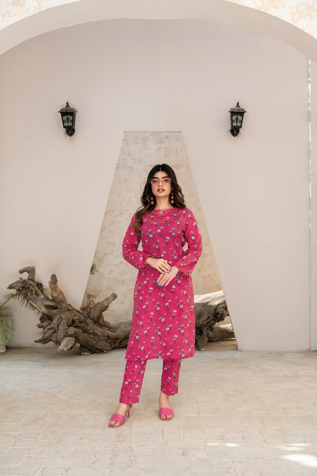 SS25-308 2PC Lawn Printed Shirt with Trouser