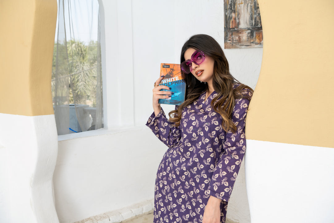SS25-311 2PC Lawn Printed Shirt with Trouser