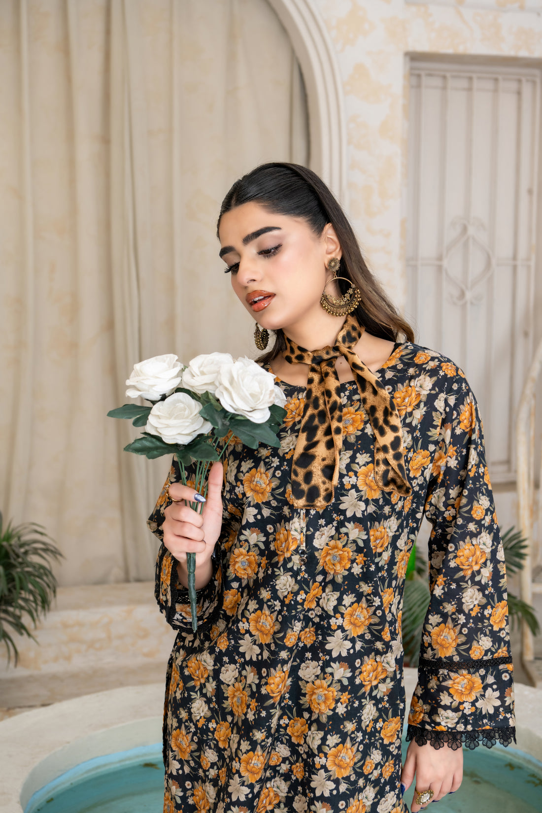 SS25-303 2PC Lawn Printed Kurta with Trouser