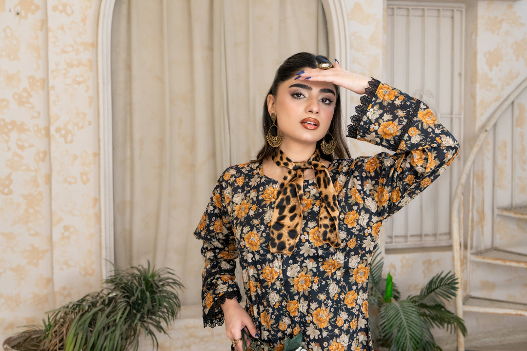 SS25-303 2PC Lawn Printed Kurta with Trouser