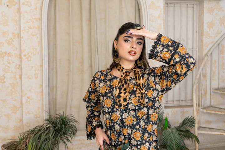 SS25-303 2PC Lawn Printed Kurta with Trouser