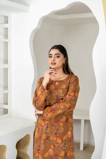 SS25-309 2PC Lawn Printed Shirt with Trouser