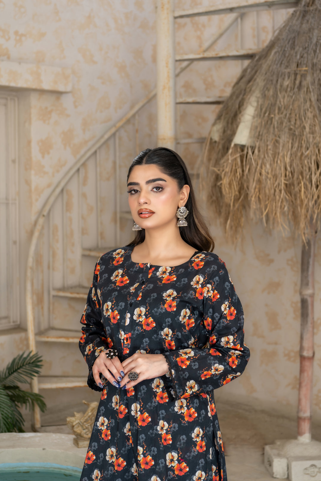 SS25-312 2PC Lawn Printed Kurta With Trouser
