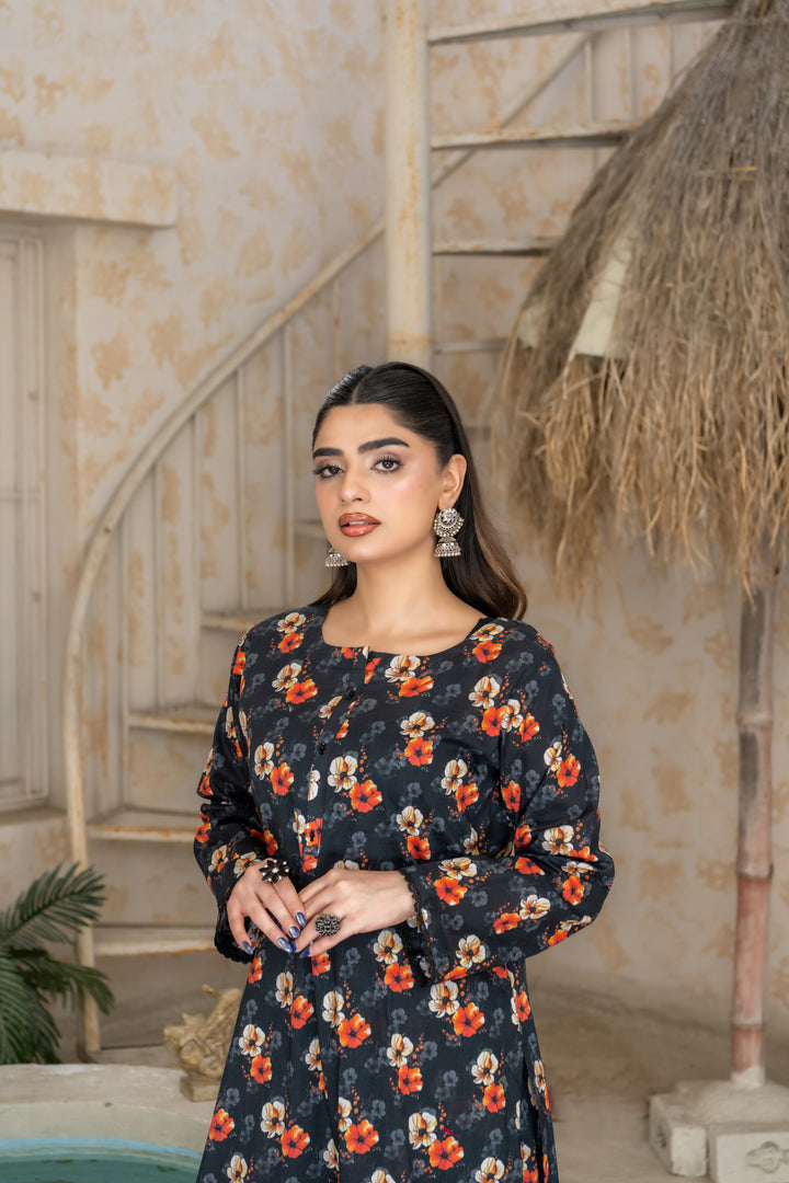 SS25-312 2PC Lawn Printed Kurta With Trouser