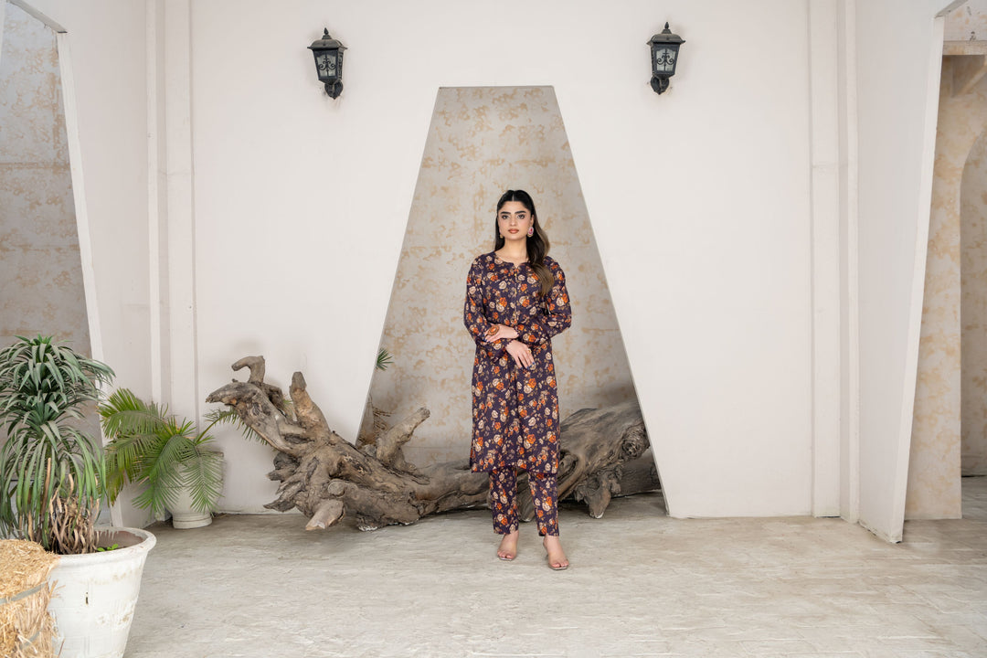 SS25-307 2PC Lawn Printed Kurta with Trouser