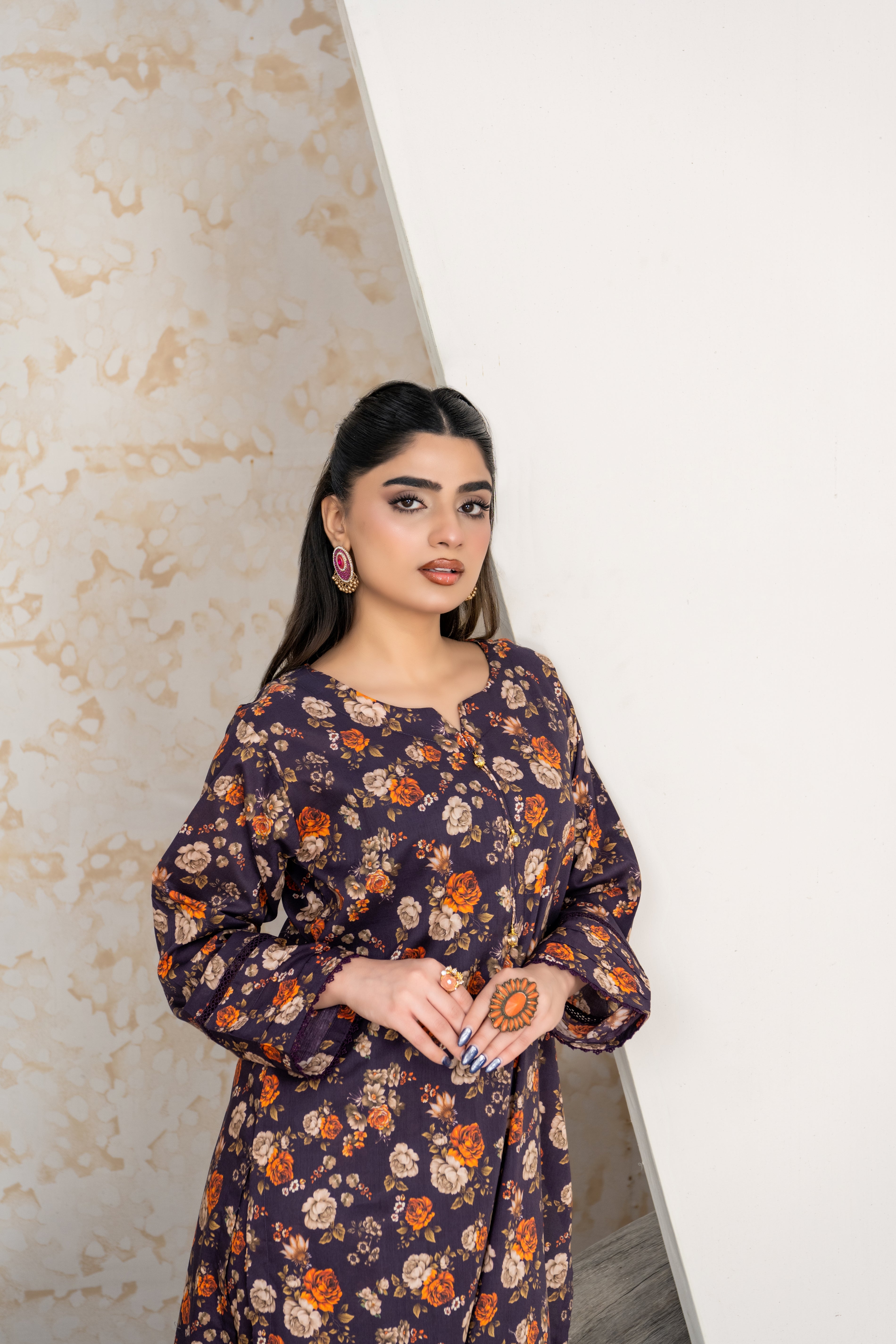 SS25-307 2PC Lawn Printed Kurta with Trouser