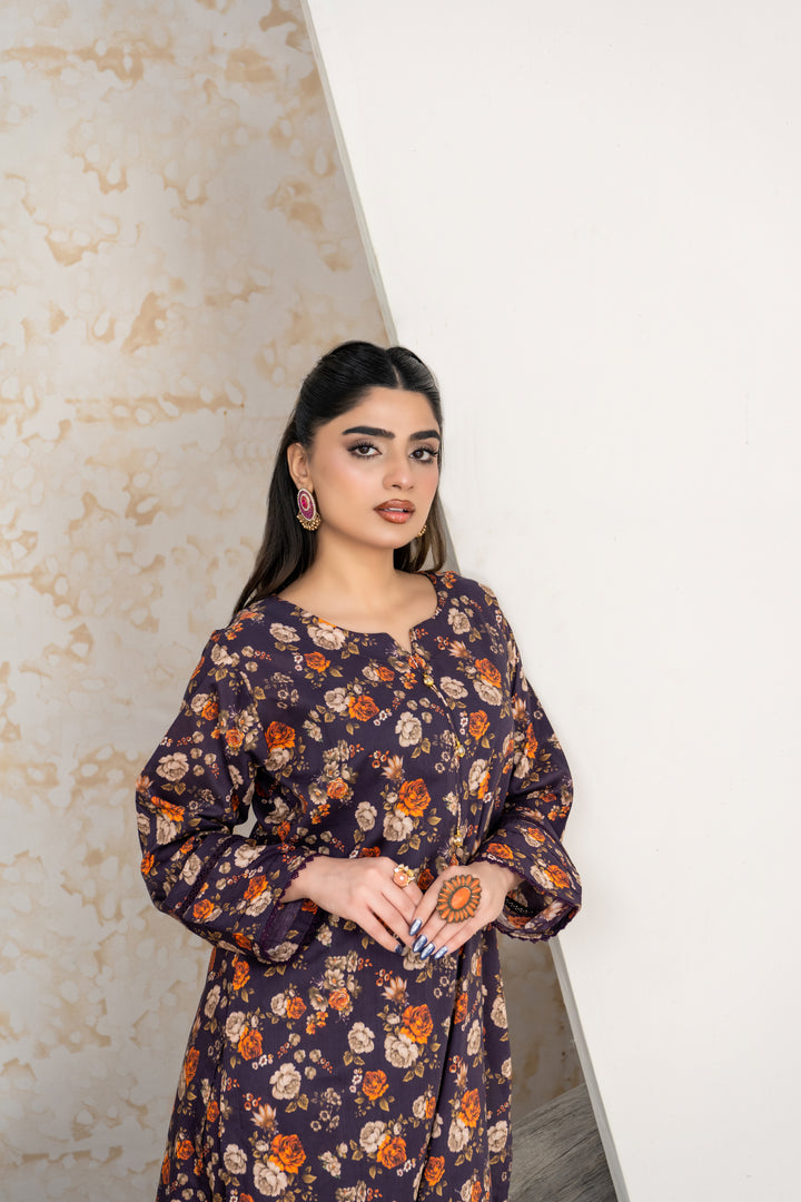 SS25-307 2PC Lawn Printed Kurta with Trouser