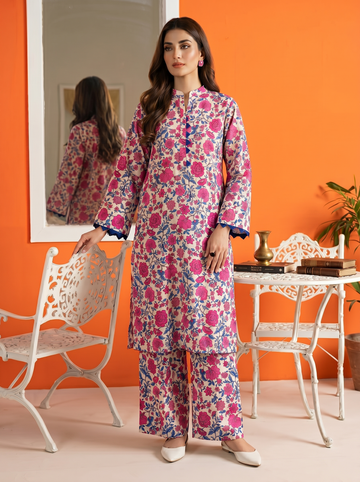 SS25-366 2PC Lawn Printed Shirt With Trouser