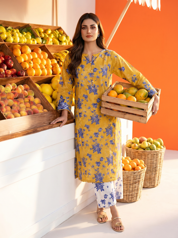 SS25-361 2PC Lawn Printed Shirt With Trouser